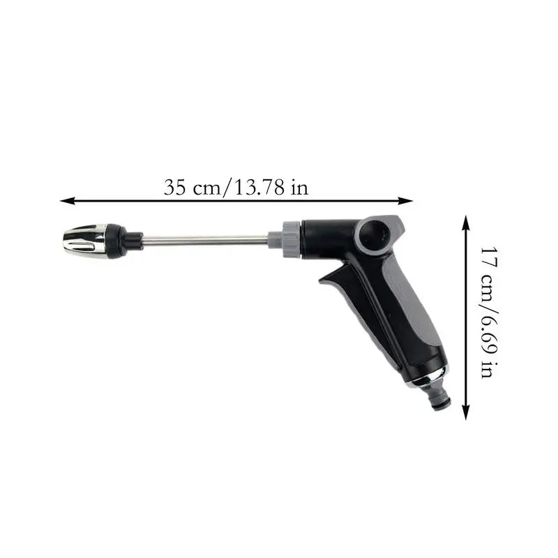 Hose Sprayer Nozzle High-Pressure Water Hose Nozzle Long Head Leak-Proof Heavy Duty Irrigation Tool For Car Washing Floor