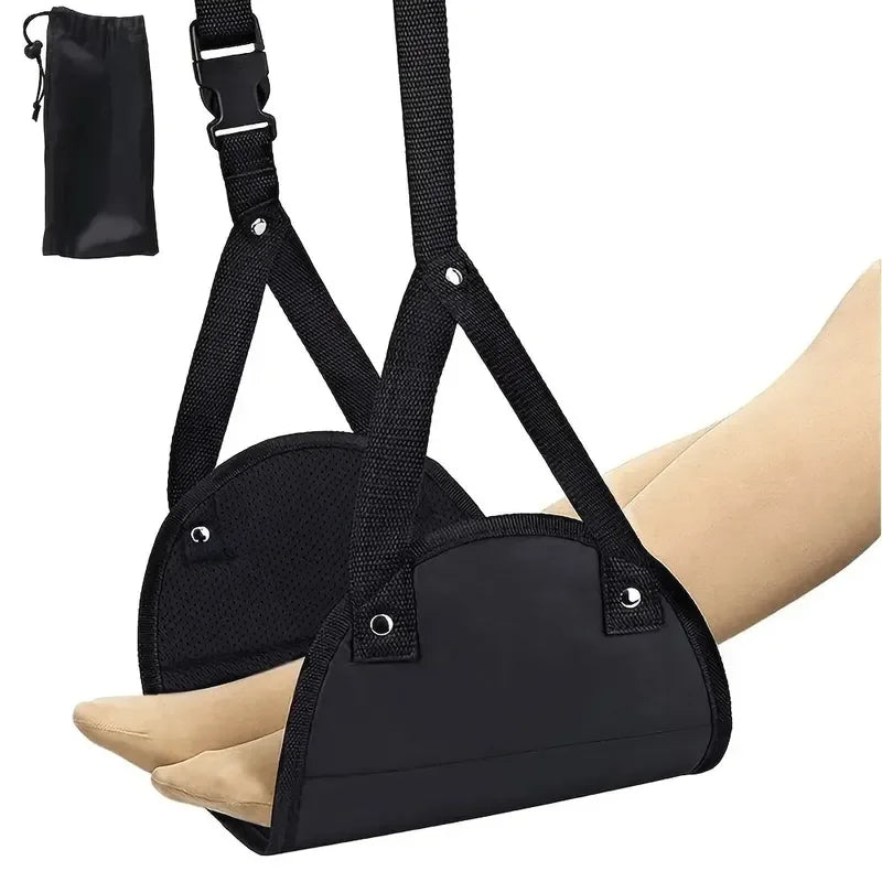 Portable Foot Mat - Adjustable Strap Office Resting Foot Mat Foot Hammock Foot Mat Lazy Man Magic Travel Magic Travel Airplane